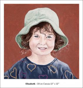 Elizabeth PortraitOil on canvas 12" x 12"